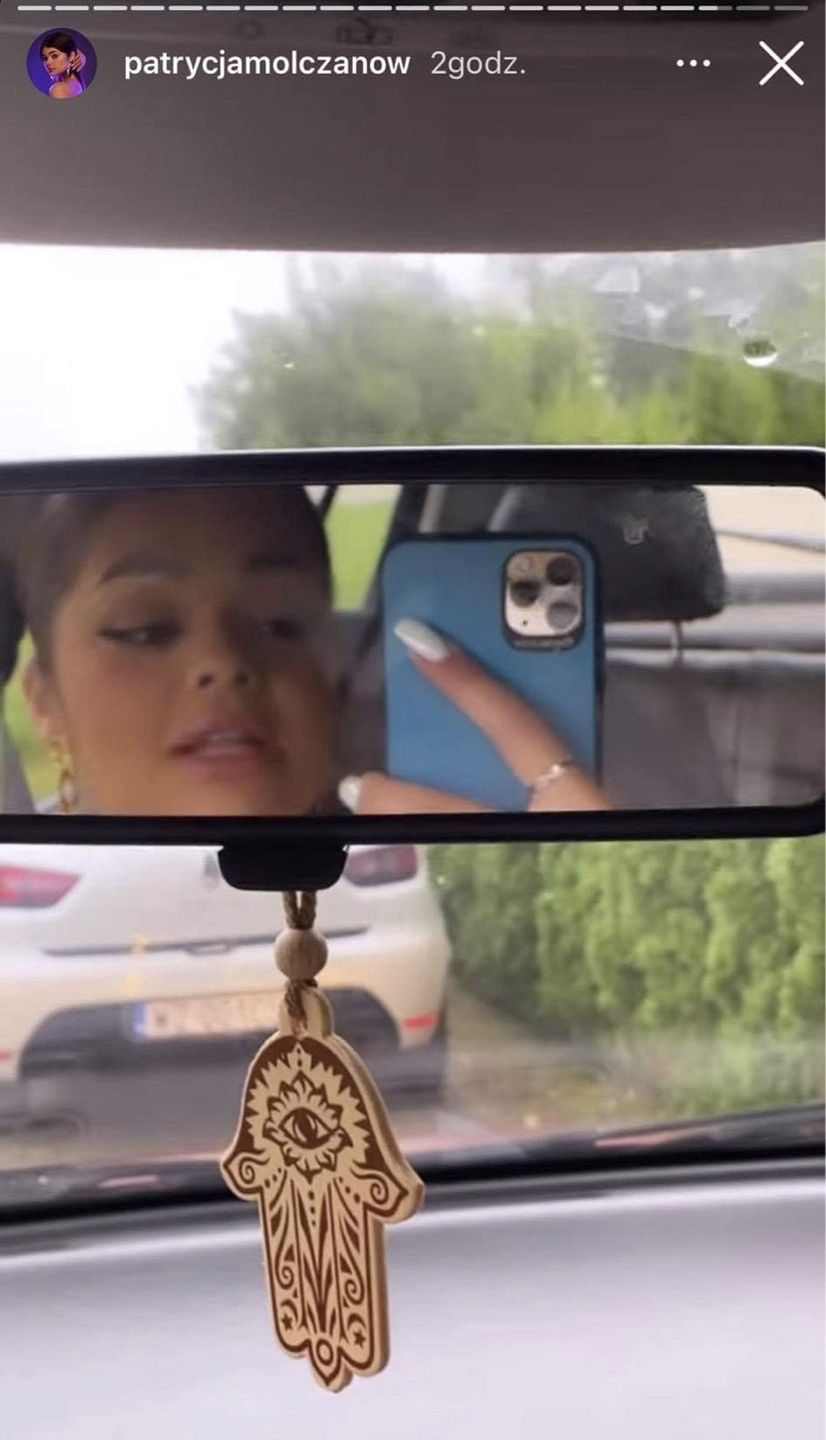 Patrycja Mołczanow z "Teamu X" pije kawę i nagrywa InstaStory PROWADZĄC AUTO...