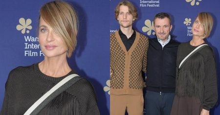 Aneta Kręglicka wpadła z 24-letnim SYNEM na premierę nowego filmu swojego męża