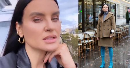 SUKCES JOANNY HORODYŃSKIEJ! Jej smerfne kozaczki doceniono na paryskim Tygodniu Mody (ZDJĘCIA)