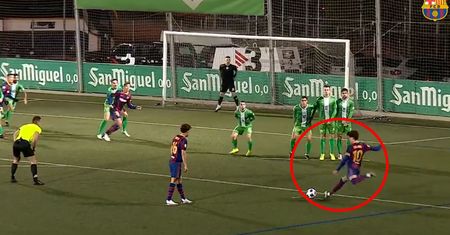 #dziejesiewsporcie: zrobił to jak Messi! 21-latek z Barcelony wykonał rzut wolny po mistrzowsku