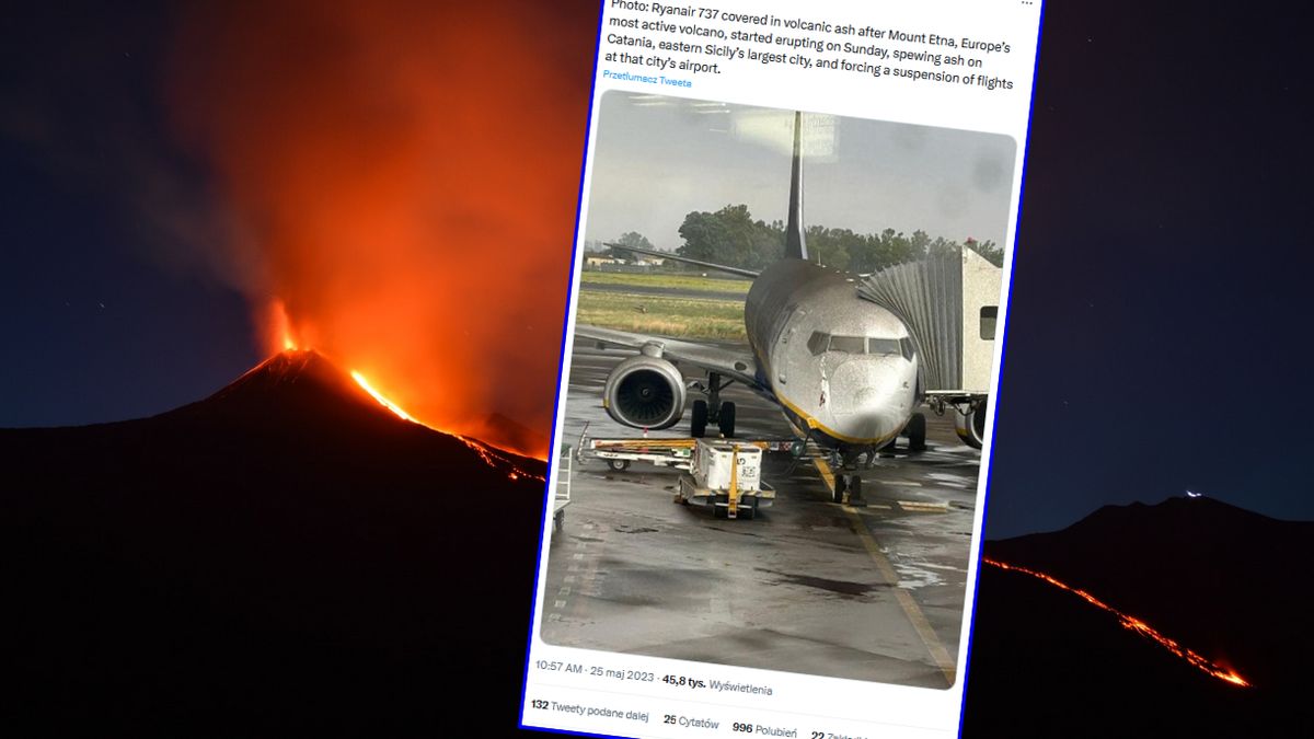 Zdjęcie samolotu pokrytego pyłem wulkanicznym obiegło świat