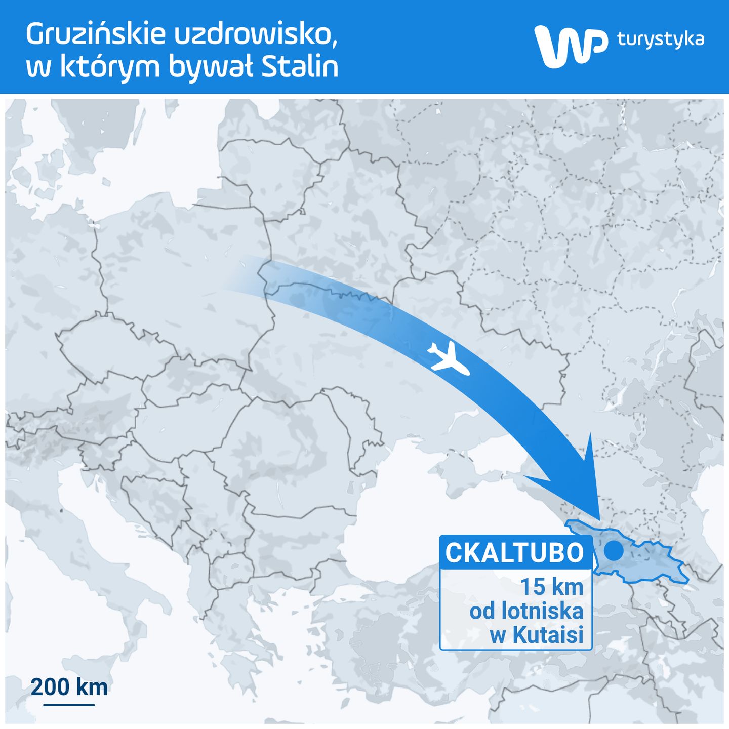 Ckaltubo leży niedaleko Kutaisi