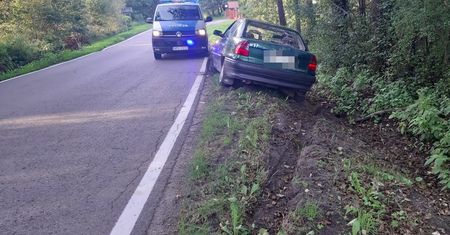 Pijany utknął na poboczu. O pomoc poprosił... policjanta