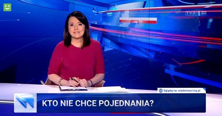 Stonowane wydanie "Wiadomości". Tylko jedno mocne uderzenie w opozycję