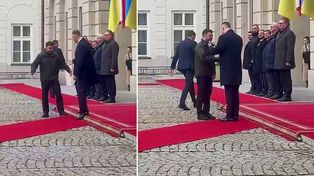 Tak Nawrocki przywitał Zełenskiego. Jest nagranie