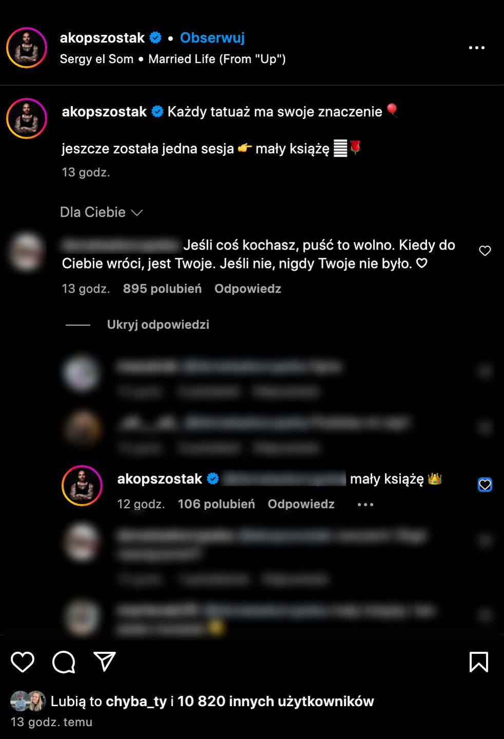 Akop Szostak pochwalił się nowym tatuażem