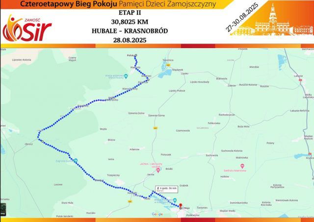 Ulice Zamościa oraz drogi powiatu zamojskiego na cztery dni opanują biegacze. Startuje Bieg Pokoju Pamięci Dzieci Zamojszczyzny
