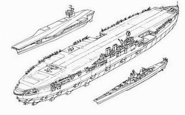 Habakkuk - porównanie wielkosci okrętów (Fot. Moddb.com)