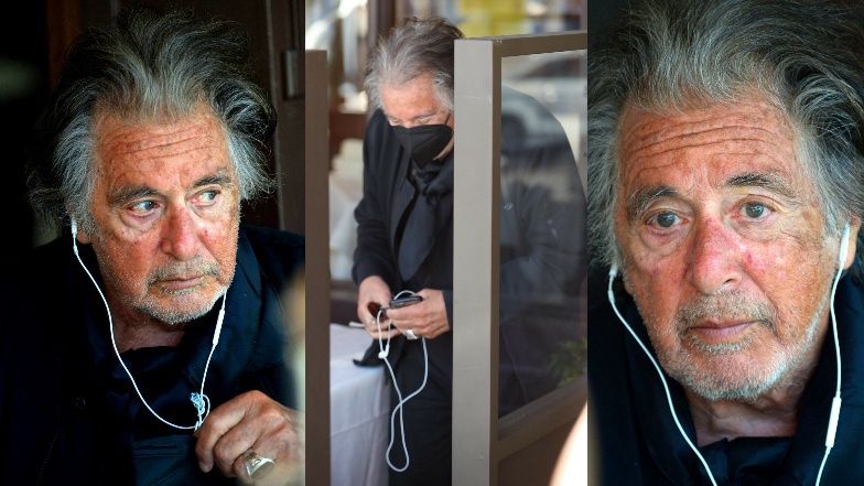 Al Pacino popija kawę w kawiarni