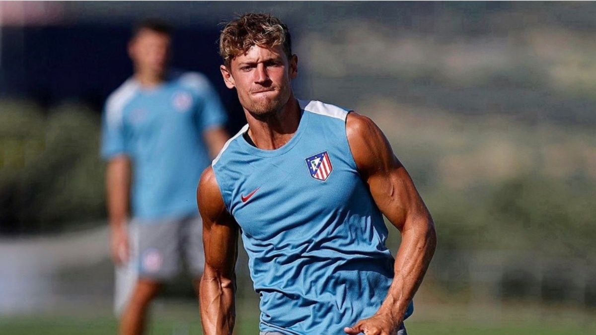 Marcos Llorente w czasie treningu Atletico Madryt