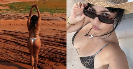 47-letnia Kourtney Kardashian chwali się sylwetką na rodzinnych wczasach. "Nie tylko cool mama, ale też HOT MAMA" (ZDJĘCIA)