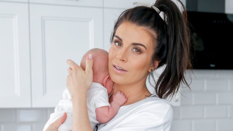 Magdalena Stępień i mały Oliwier