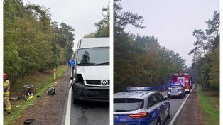 Wólka Kożuchowska: Dostawczak wjechał w rowerzystkę. Kobieta nie żyje