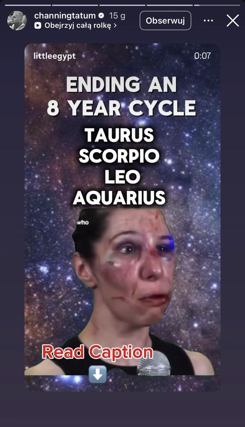 Channing Tatum publikuje zastanawiające wpisy