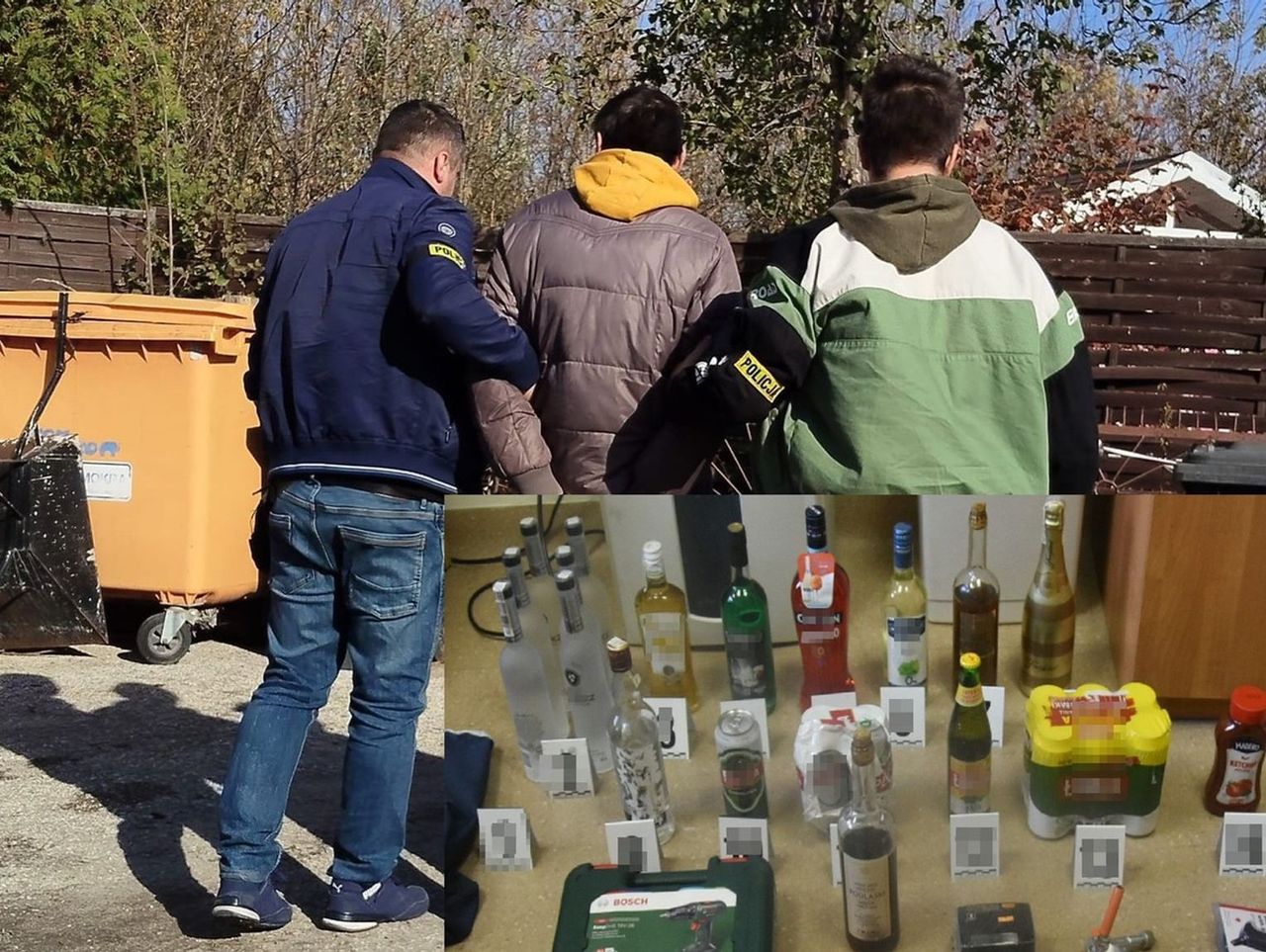 Lublin: Alkohol pokonał przestępców. Włamywacze wypili skradziony łup i zasnęli na miejscu kradzieży
