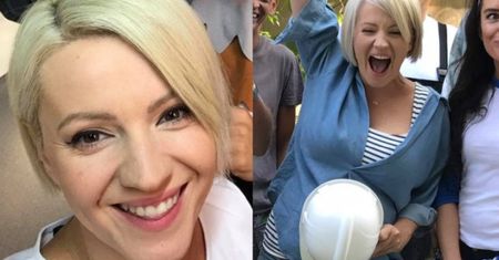 Dorota Szelągowska zakrywa ciążowy brzuszek... kaskiem? (FOTO)