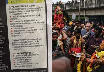 Gazeta z Malezji opublikowała listę, która pomoże ZIDENTYFIKOWAĆ GEJA I LESBIJKĘ
