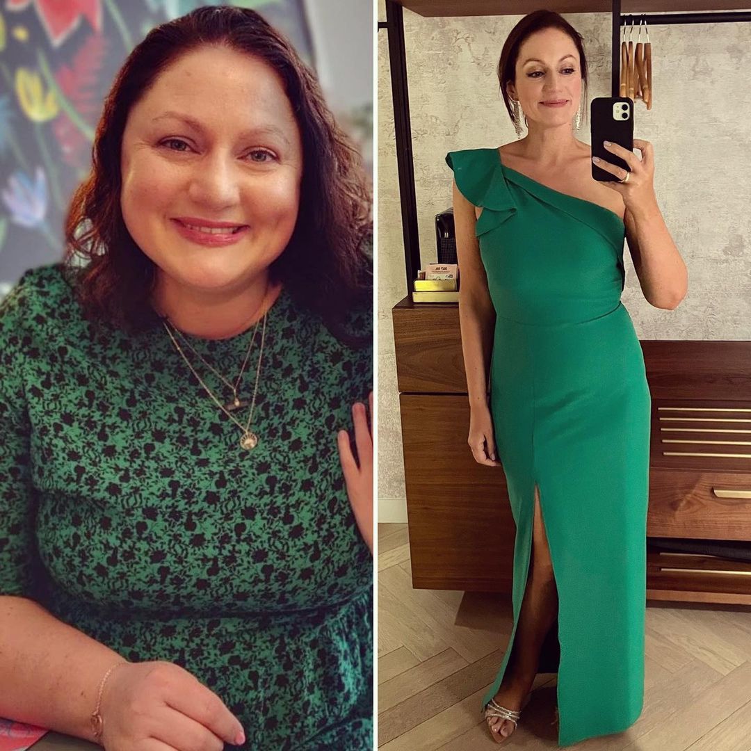 Genevieve Smith przed i po. Schudła prawie 50 kilogramów