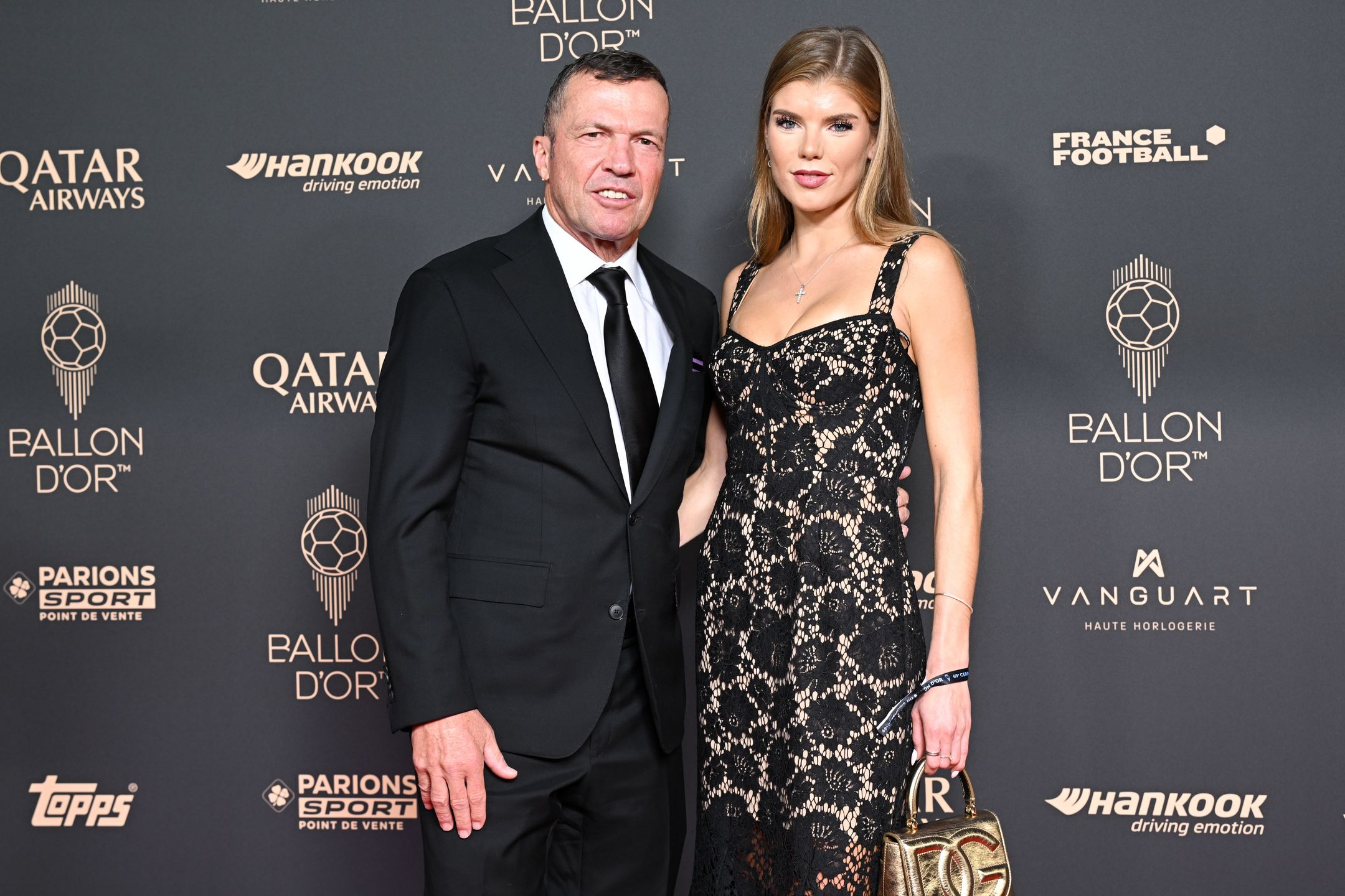 Lothar Matthaus i Theresa Sommer na gali Złotej Piłki