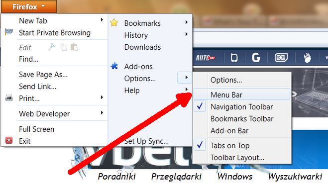 Jak przywrócić klasyczny wygląd wersji 3.x w Firefoxie 4? 2