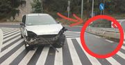 Kobieta uderzyła w barierki, trafiła do szpitala