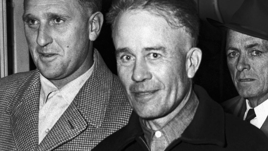 Ed Gein tuż po tym, jak przyznał się do dwóch morderstw 