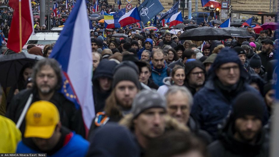 Antyrządowy protest w Pradze, Czechy