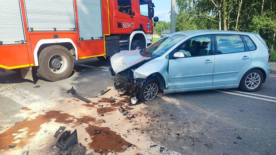 Wypadek motocyklisty w Rogowie