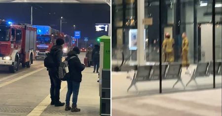 Wieczorna interwencja straży pożarnej na Dworcu Lublin