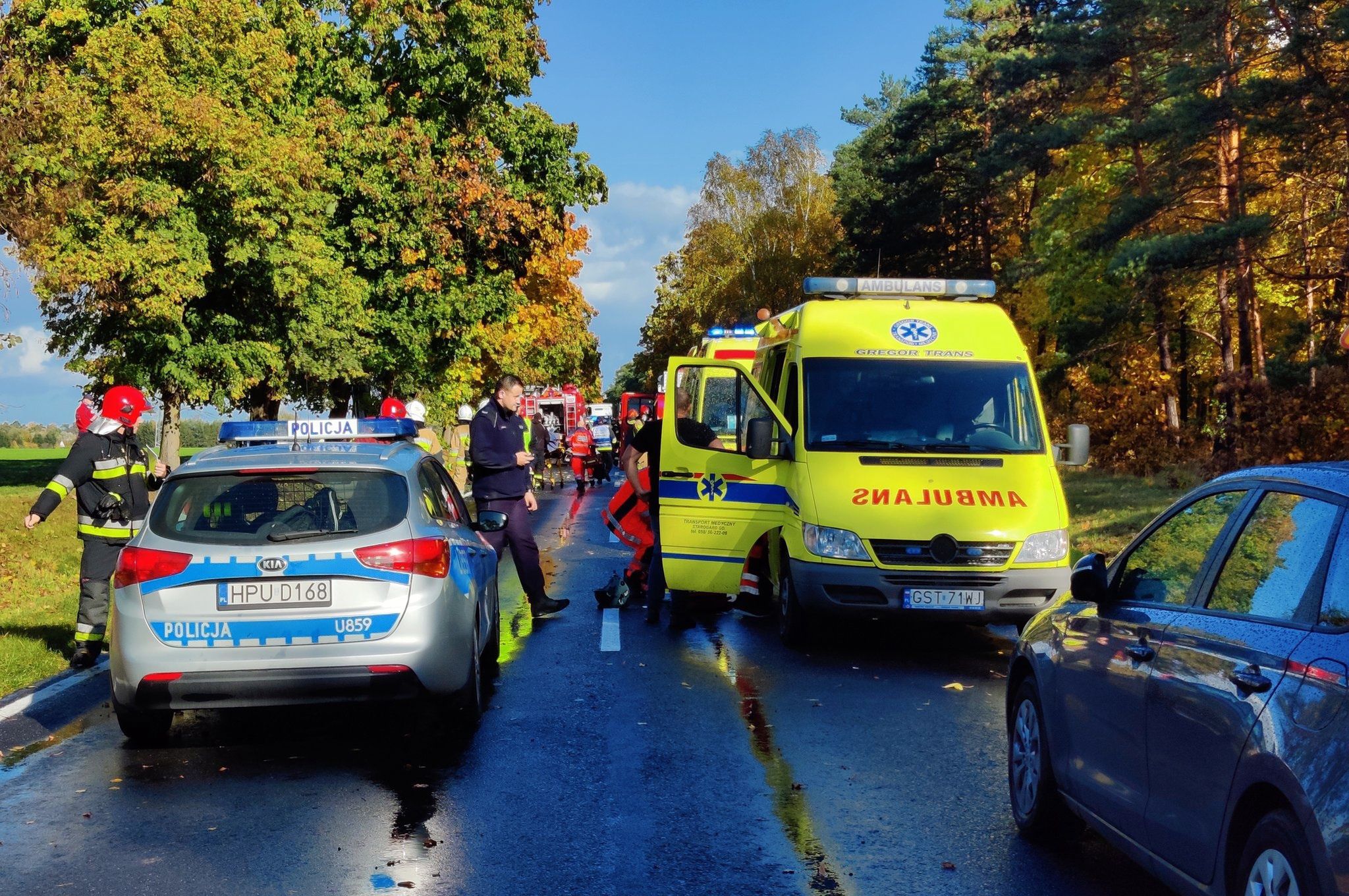 Tragiczny finał policyjnego pościgu. Auto stanęło w płomieniach