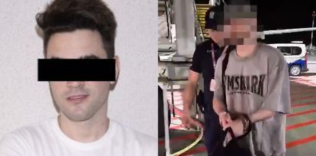 Tak wyglądało doprowadzenie Stuu do aresztu. Polska Policja opublikowała nagranie skutego kajdankami youtubera (WIDEO)