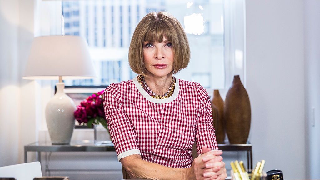 Late Night with Seth Meyers - Season 2
LATE NIGHT WITH SETH MEYERS -- Episode 202 -- Pictured: Anna Wintour during the "Anna Wintour: Comedy Icon" skit May 6, 2015 -- (Photo by: Lloyd Bishop/NBCU Photo Bank/NBCUniversal via Getty Images via Getty Images)
NBC
2010s, 2014-2015, Air Date 05/06/2015, Color, Color Image, Episodic, Horizontal, Late Night, Looking at Camera, NBCU Photo Bank, NUP_168418, NUP_168633, One Person, Season 2, Select, Talk Show