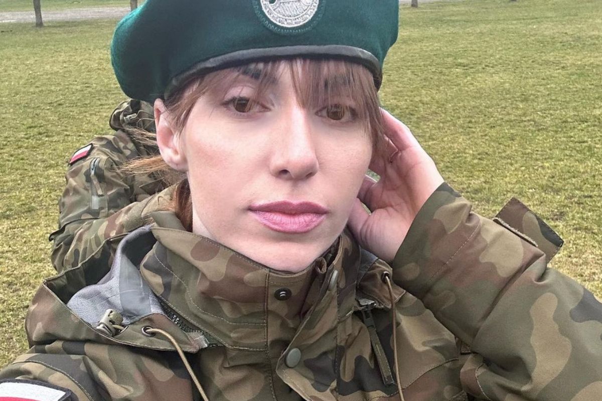 Marianna Schreiber jest w trakcie szkolenia wojskowego