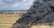 Pożar pociągu z chemikaliami w Czechach. W cysternach benzen