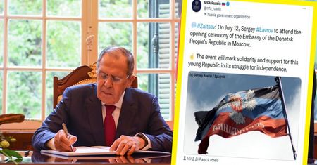 Rosjanie otwierają ambasadę samozwańczej DRL. Gościem specjalnym Ławrow