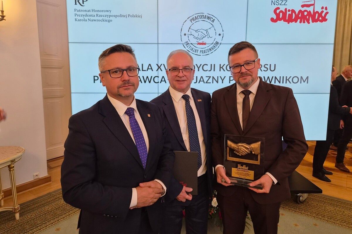 Zarząd MPK Lublin odebrał z rąk Prezydenta RP certyfikat „Pracodawca Przyjazny Pracownikom