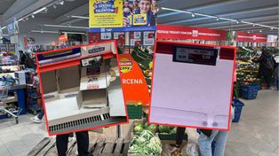 Lidl, godzina 15.50. "Jakby przeszło stado bydła"