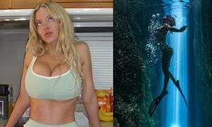 SYRENKA czy wodna nimfa? Sydney Sweeney zanurzyła się w morskich odmętach (ZDJĘCIA)