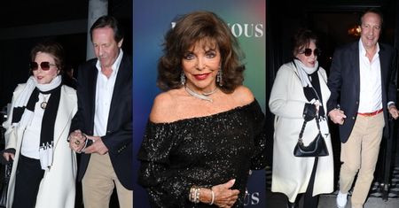 91-letnia Joan Collins na randce z młodszym o 33 lata mężem. Pozazdrościć wigoru?