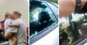 Chwile strachu na myjni. Policjanci musieli wybić szybę w aucie!