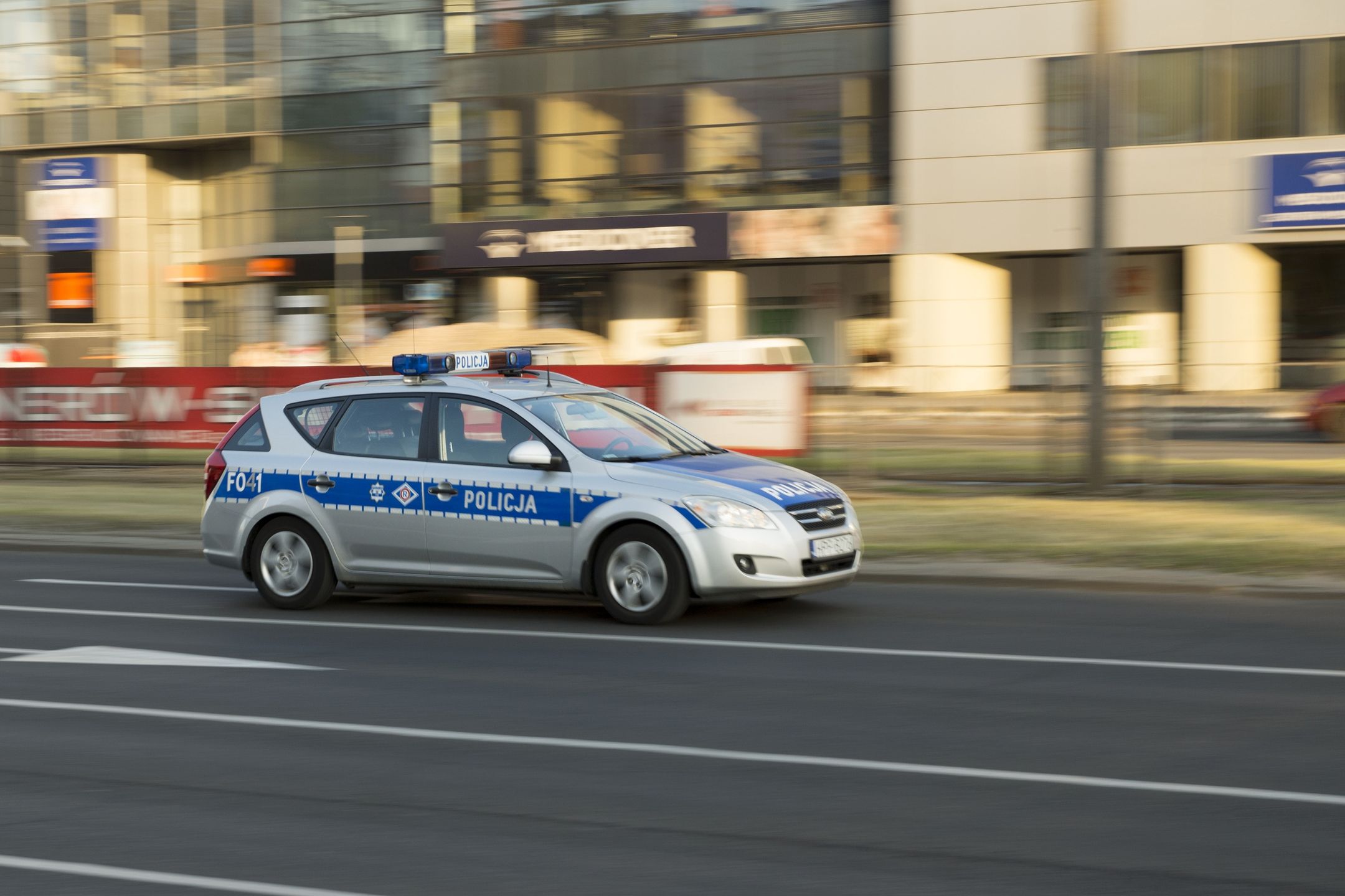 Policja radiowóz interwencja pościg