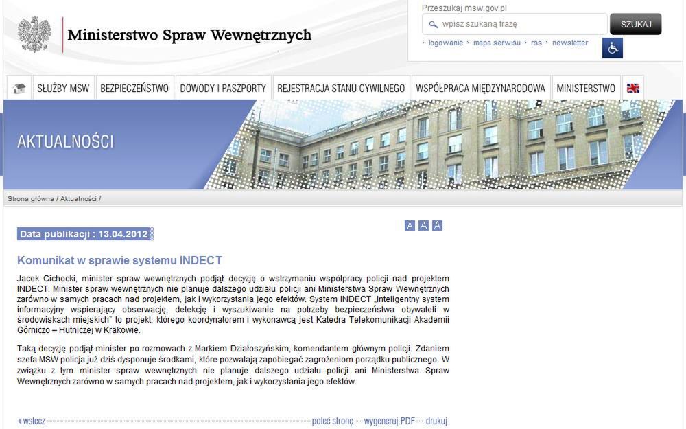 Projekt INDECT – AGH tworzy narzędzie masowej inwigilacji? 2