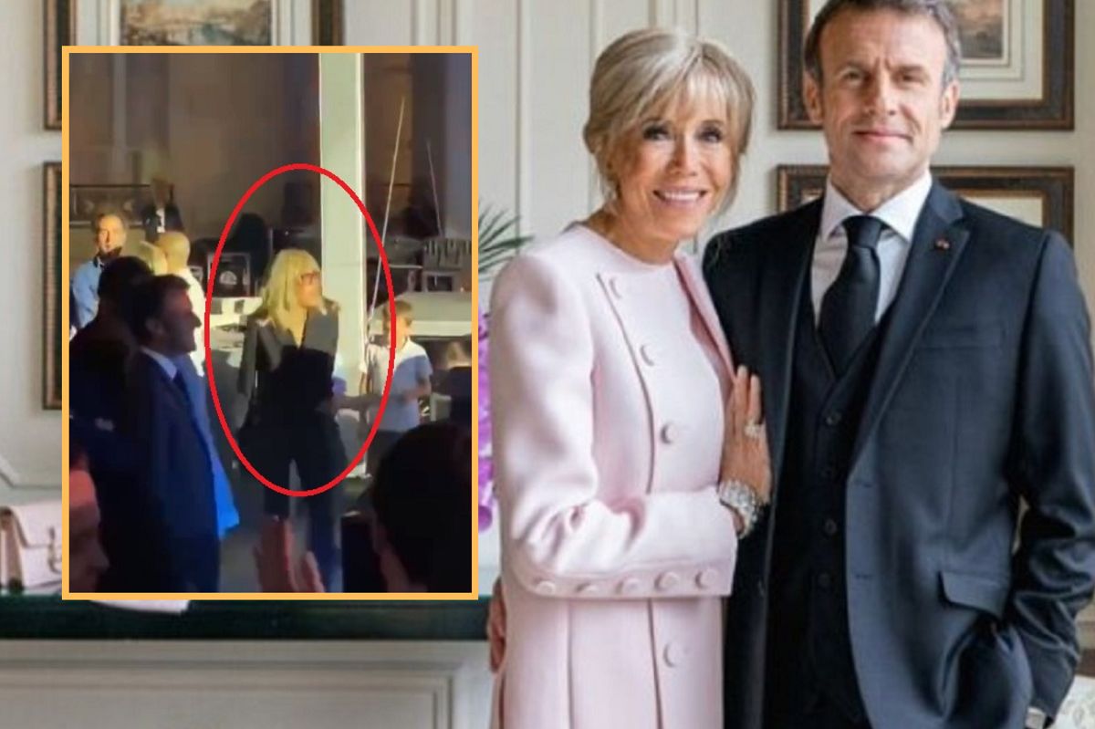 Nagrali spontaniczny taniec. Brigitte Macron "podpala parkiet"