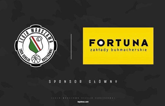 Bukmacher Fortuna sponsorem koszykarzy Legii Warszawa