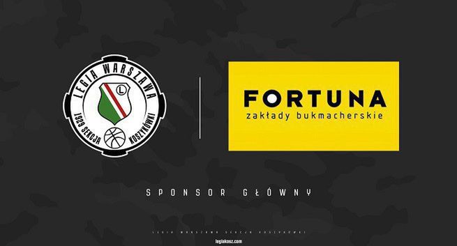 Bukmacher Fortuna sponsorem koszykarzy Legii Warszawa