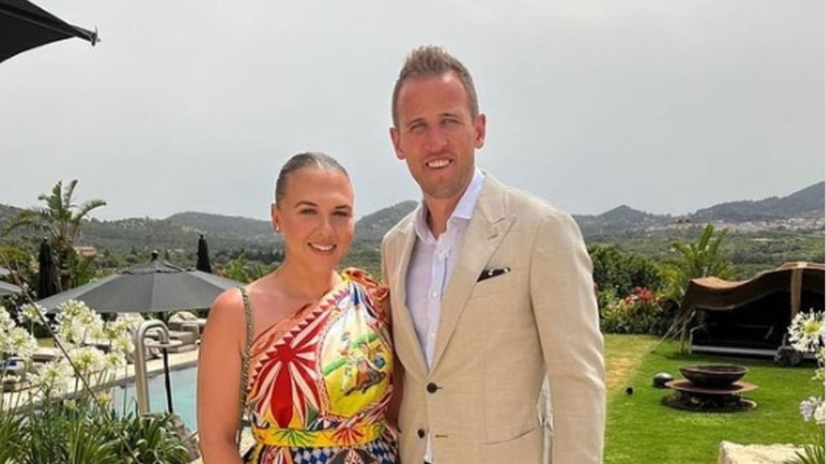 Harry Kane w towarzystwie małżonki Katie