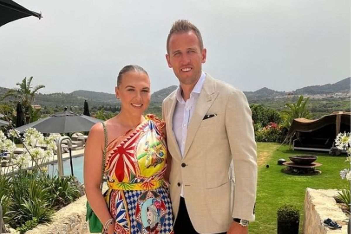 Harry Kane w towarzystwie małżonki Katie