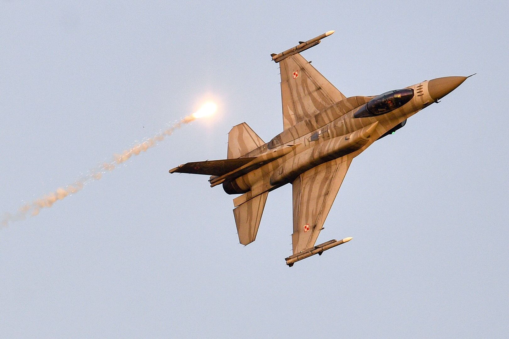 F-16 Tiger Demo Team Poland
podczas Radom Air Show.