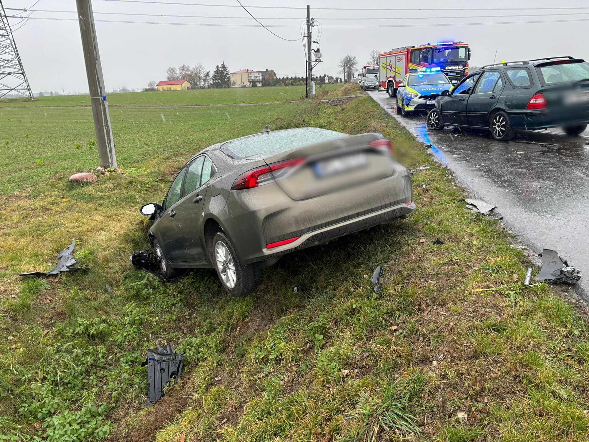 Zdarzenie drogowe w Radzanowie