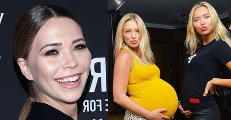 Atencyjna Sandra Kubicka wypina brzuch u boku ciężarnej Barbary Kurdej-Szatan: "W niedzielnej CIĄŻY SPOŻYWCZEJ" (FOTO)